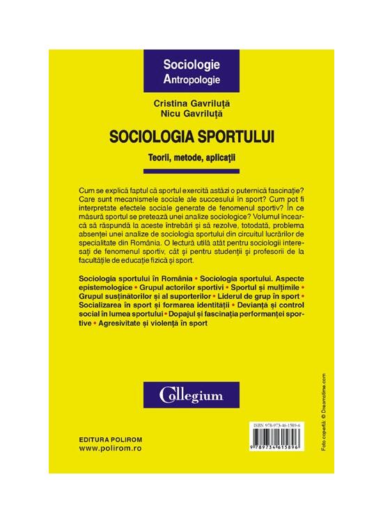 Copertă produs Sociologia sportului. Teorii, metode, aplicaţii - gallery big 2