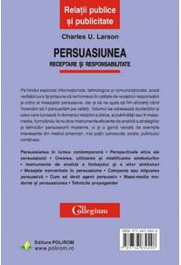 Copertă produs Persuasiunea. Receptare şi responsabilitate