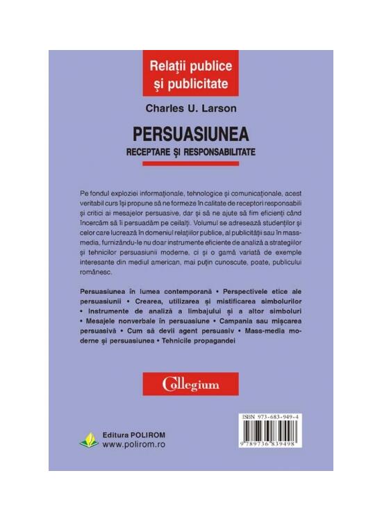 Copertă produs Persuasiunea. Receptare şi responsabilitate - gallery big 2