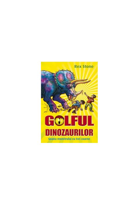 Copertă produs Golful dinozaurilor.  Goana monstrului cu trei coarne