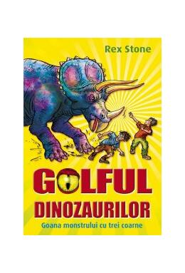 Copertă produs Golful dinozaurilor.  Goana monstrului cu trei coarne