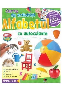 Copertă produs ALFABETUL. Carte de activităţi cu autocolante