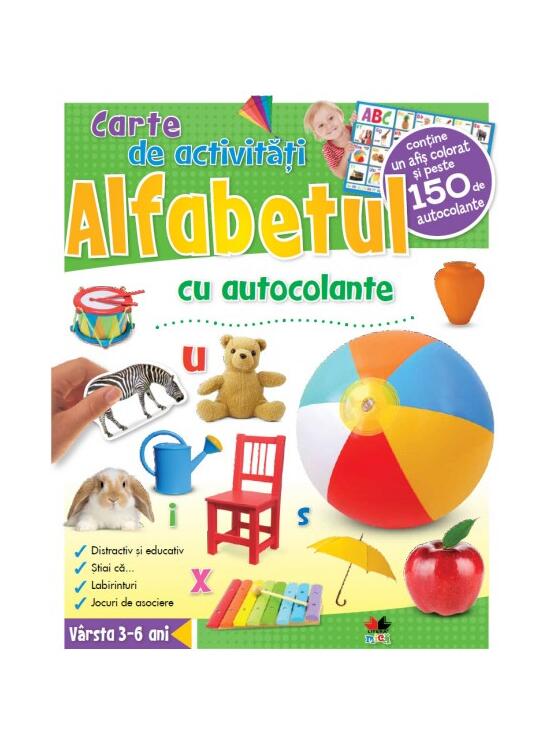 Copertă produs ALFABETUL. Carte de activităţi cu autocolante - gallery big 2