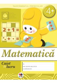 Copertă produs Matematică, grupa mijlocie 4+. Caiet de lucru