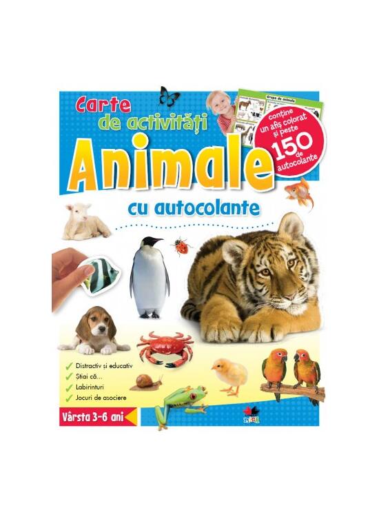 Copertă produs ANIMALE. Carte de activităţi cu autocolante - gallery big 1
