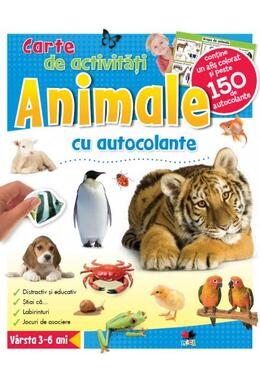 Copertă produs ANIMALE. Carte de activităţi cu autocolante