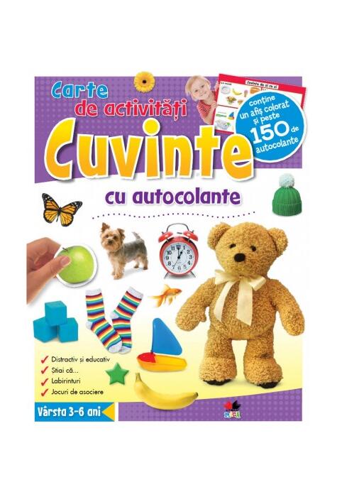 Copertă produs Cuvinte. Carte de activităţi cu autocolante