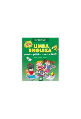 Copertă produs Limba engleză pentru pitici... mari şi mici: cu autocolante reutilizabile