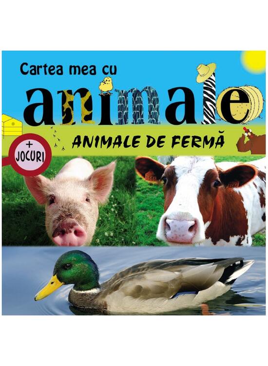Copertă produs Animale de fermă. Cartea mea cu animale (+ jocuri) - gallery big 1
