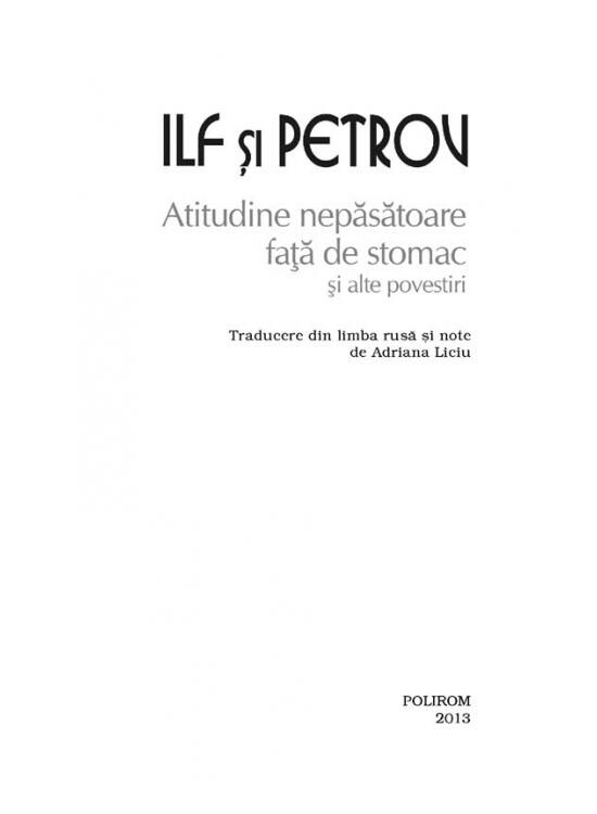 Copertă produs Atitudine nepăsătoare faţă de stomac şi alte povestiri (Top 10+) - gallery big 5
