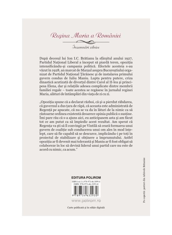 Copertă produs Însemnări zilnice. Volumul al X-lea (1 ianuarie-31 decembrie 1928) - gallery big 2