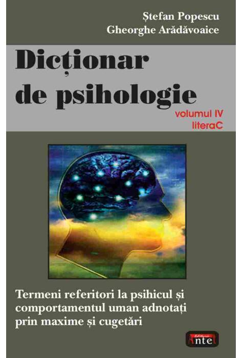 Copertă produs Dicţionar de psihologie (Vol. IV)