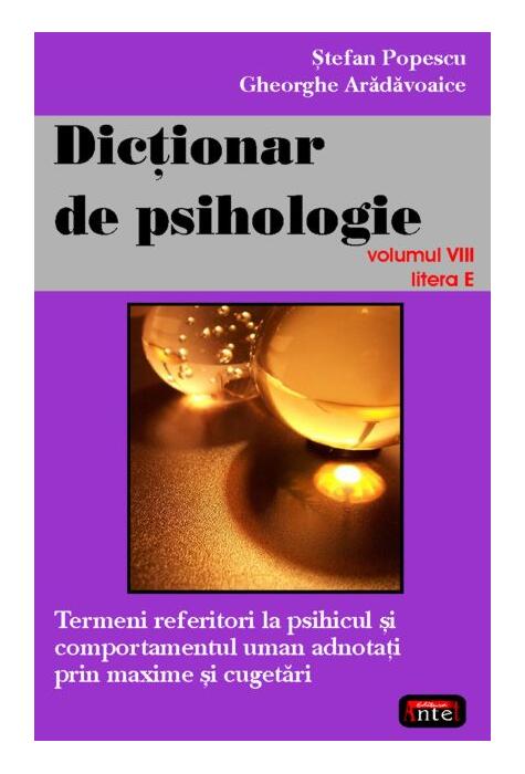 Copertă produs Dicţionar de psihologie (Vol. VIII)