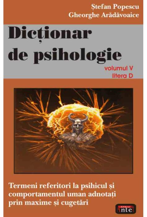 Copertă produs Dicţionar de psihologie (Vol. V)