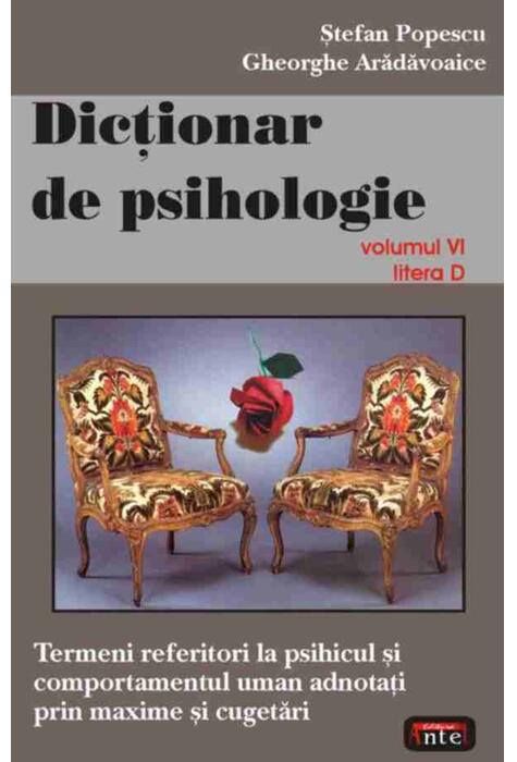 Copertă produs Dicţionar de psihologie (Vol. VI)