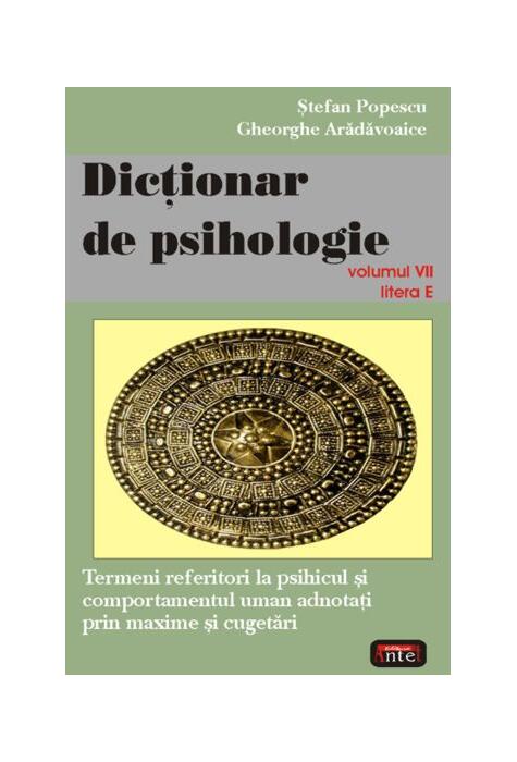 Copertă produs Dicţionar de psihologie (Vol. VII)