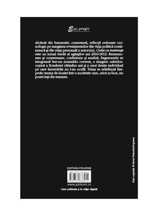 Copertă produs Cutia cu maimuţe. Jurnal - gallery big 2