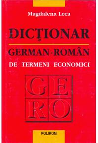 Copertă produs Dicţionar german-rom&acirc;n de termeni economici