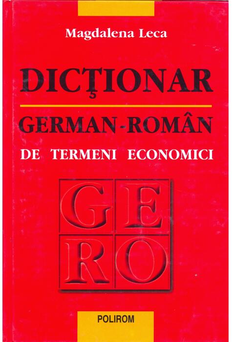 Copertă produs Dicţionar german-rom&acirc;n de termeni economici