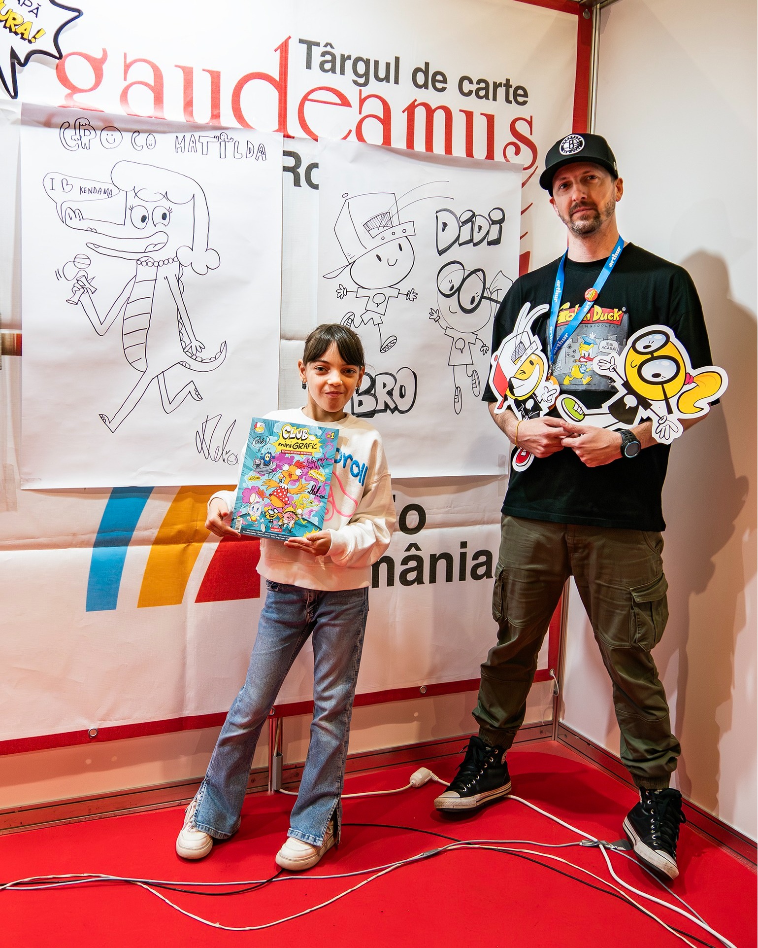 Atelier de benzi desenate cu Delia și Octav Ungureanu, in cadrul targului de carte Gaudeamus Atelier de benzi desenate cu Delia si Octav Ungureanu